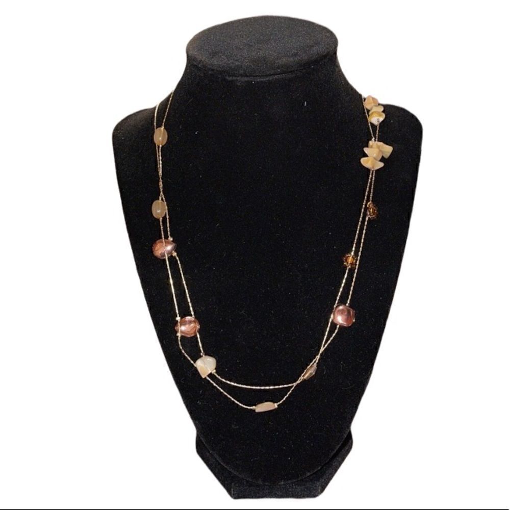 NWTโSTYLE &ย CO Mixed Bead Long StationโNecklace,โ42"โ+โ3"โextender